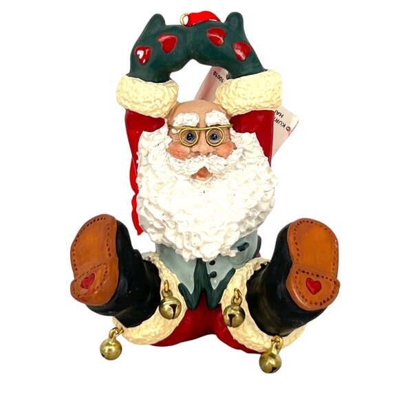Kurt Adler Santa Santas World Holly Dearies Christmas Ornament with Bells - Picture 2 of 14